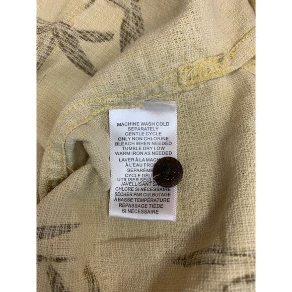 CARIBBEAN JOE Men’s 100% Silk Short Sleeve Button Down Shirt / Size: XL - Picture 4 of 7